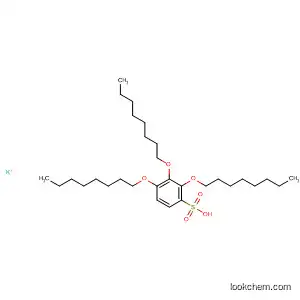 Molecular Structure of 88004-60-8 (Benzenesulfonic acid, tris(octyloxy)-, potassium salt)