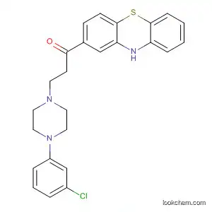 Molecular Structure of 89516-45-0 (1-Propanone,
3-[4-(3-chlorophenyl)-1-piperazinyl]-1-(10H-phenothiazin-2-yl)-)