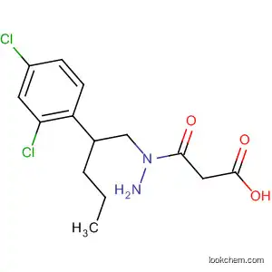 Molecular Structure of 89586-74-3 (Acetic acid, 2-[2-(2,4-dichlorophenyl)pentyl]hydrazide)