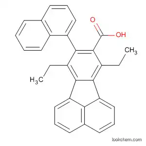 Molecular Structure of 89593-62-4 (8-Fluoranthenecarboxylic acid, 7,10-diethyl-9-(1-naphthalenyl)-)