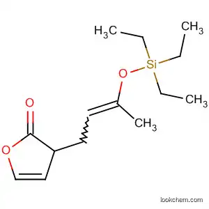 Molecular Structure of 89597-52-4 (2(3H)-Furanone, dihydro-3-[3-[(triethylsilyl)oxy]-2-butenyl]-)