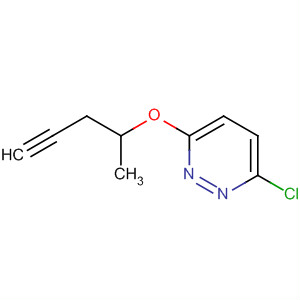 Molecular Structure of 89875-18-3 (Pyridazine, 3-chloro-6-(4-pentynyloxy)-)
