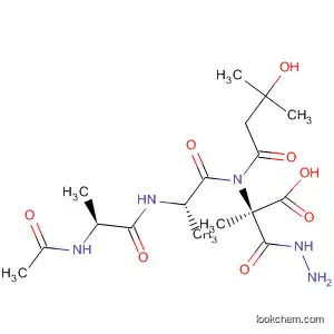 L-Alanine, N-[N-(N-acetyl-L-alanyl)-L-alanyl]-,
2-[(1,1-dimethylethoxy)carbonyl]-2-methylhydrazide