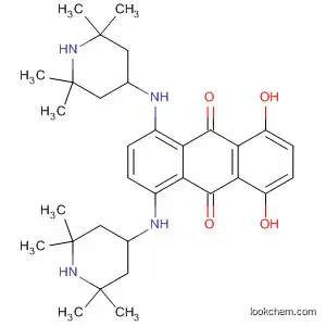 Molecular Structure of 90493-68-8 (9,10-Anthracenedione,
1,4-dihydroxy-5,8-bis[(2,2,6,6-tetramethyl-4-piperidinyl)amino]-)