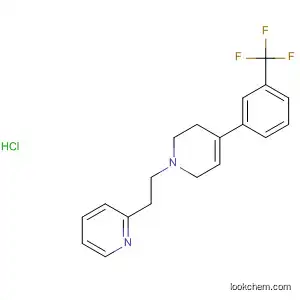 Molecular Structure of 90494-68-1 (Pyridine,
1,2,3,6-tetrahydro-1-[2-(2-pyridinyl)ethyl]-4-[3-(trifluoromethyl)phenyl]-,
hydrochloride)