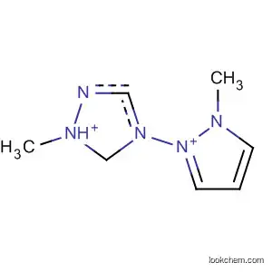 Molecular Structure of 90499-66-4 (1H-1,2,4-Triazolium, 1-methyl-4-(2-methyl-1H-pyrazolium-1-yl)-)