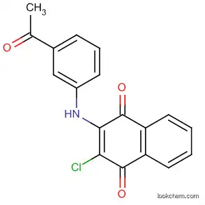 Molecular Structure of 90510-67-1 (1,4-Naphthalenedione, 2-[(3-acetylphenyl)amino]-3-chloro-)