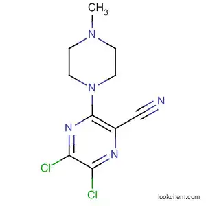 Molecular Structure of 90601-44-8 (Pyrazinecarbonitrile, 5,6-dichloro-3-(4-methyl-1-piperazinyl)-)