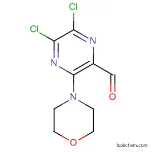 Molecular Structure of 90601-45-9 (Pyrazinecarboxaldehyde, 5,6-dichloro-3-(4-morpholinyl)-)