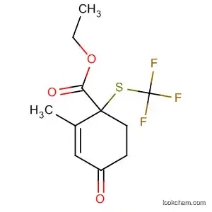 2-Cyclohexene-1-carboxylic acid,
2-methyl-4-oxo-1-[(trifluoromethyl)thio]-, ethyl ester