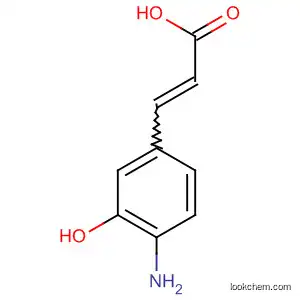 Molecular Structure of 90717-72-9 (2-Propenoic acid, 3-(4-amino-3-hydroxyphenyl)-)
