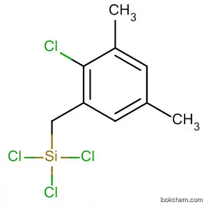 Molecular Structure of 90755-21-8 (Silane, trichloro[(2-chloro-3,5-dimethylphenyl)methyl]-)