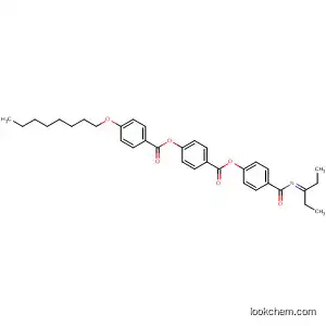 Molecular Structure of 90883-14-0 (Benzoic acid, 4-(octyloxy)-,
4-[[4-[[(1-ethylpropylidene)amino]carbonyl]phenoxy]carbonyl]phenyl
ester)