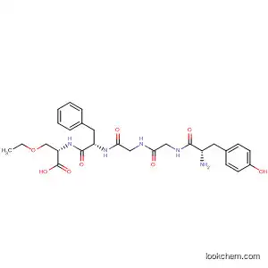 Molecular Structure of 90883-45-7 (L-Serine, O-ethyl-N-[N-[N-(N-L-tyrosylglycyl)glycyl]-L-phenylalanyl]-)