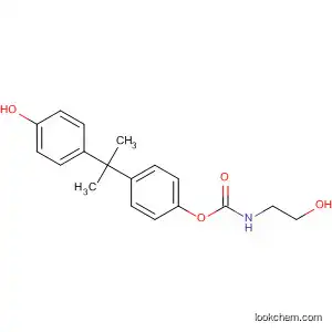Molecular Structure of 90883-68-4 (Carbamic acid, (2-hydroxyethyl)-,
4-[1-(4-hydroxyphenyl)-1-methylethyl]phenyl ester)