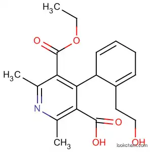 Molecular Structure of 90892-78-7 (3,5-Pyridinedicarboxylic acid,
1,4-dihydro-4-[2-(2-hydroxyethyl)phenyl]-2,6-dimethyl-, monoethyl ester)