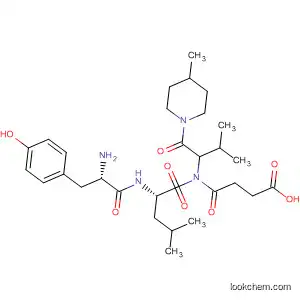 Molecular Structure of 90895-19-5 (D-Leucinamide,
N-(3-carboxy-1-oxopropyl)-L-tyrosyl-N-[2-methyl-1-[(4-methyl-1-piperidin
yl)carbonyl]propyl]-, (R)-)