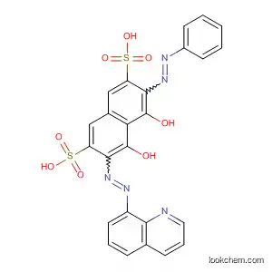 Molecular Structure of 90895-52-6 (4,5-Dihydroxy-3-(phenylazo)-6-(8-quinolinylazo)-2,7-naphthalenedisulfonic acid)