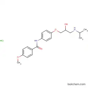 Molecular Structure of 90895-86-6 (Benzamide,
N-[4-[2-hydroxy-3-[(1-methylethyl)amino]propoxy]phenyl]-4-methoxy-,
monohydrochloride)