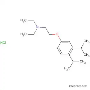 Molecular Structure of 90902-09-3 (Ethanamine, 2-[3,4-bis(1-methylethyl)phenoxy]-N,N-diethyl-,
hydrochloride)