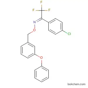Molecular Structure of 90965-64-3 (Ethanone, 1-(4-chlorophenyl)-2,2,2-trifluoro-,
O-[(3-phenoxyphenyl)methyl]oxime, (E)-)