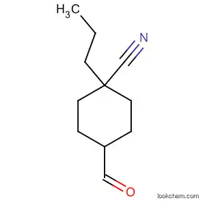 Molecular Structure of 91174-96-8 (Cyclohexanecarbonitrile, 4-formyl-1-propyl-)