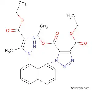 1H-1,2,3-Triazole-4,5-dicarboxylic acid,
1-[8-[4-(ethoxycarbonyl)-5-methyl-1H-1,2,3-triazol-1-yl]-1-naphthalenyl]-,
diethyl ester