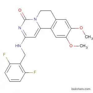 4H-Pyrimido[6,1-a]isoquinolin-4-one,
2-[(2,6-difluorophenyl)methylamino]-6,7-dihydro-9,10-dimethoxy-