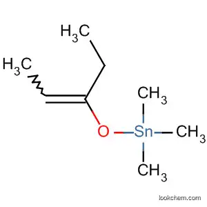 Molecular Structure of 91258-04-7 (Stannane, [(1-ethyl-1-propenyl)oxy]trimethyl-)