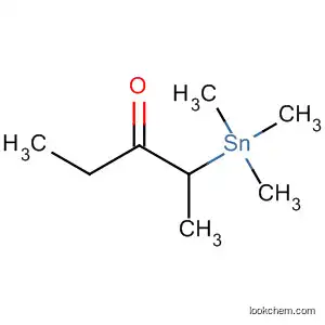 Molecular Structure of 91258-07-0 (3-Pentanone, 2-(trimethylstannyl)-)