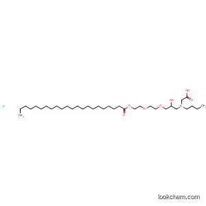 Molecular Structure of 91260-49-0 (Glycine,
N-butyl-N-[2-hydroxy-3-[2-[2-[(1-oxodocosyl)oxy]ethoxy]ethoxy]propyl]-,
monopotassium salt)