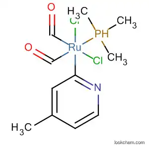 Molecular Structure of 91264-23-2 (Ruthenium, dicarbonyldichloro(4-methylpyridine)(trimethylphosphine)-)