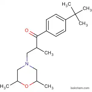 Molecular Structure of 91269-53-3 (1-Propanone,
1-[4-(1,1-dimethylethyl)phenyl]-3-(2,6-dimethyl-4-morpholinyl)-2-methyl-,
trans-)