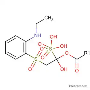 Molecular Structure of 91270-34-7 (Ethanol, 2-[[2-(ethylamino)phenyl]sulfonyl]-, hydrogen sulfate (ester))