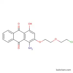 Molecular Structure of 91270-39-2 (9,10-Anthracenedione, 1-amino-2-[2-(2-chloroethoxy)ethoxy]-4-hydroxy-)