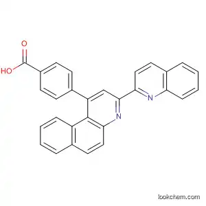 Molecular Structure of 91270-66-5 (Benzoic acid, 4-[3-(2-quinolinyl)benzo[f]quinolin-1-yl]-)