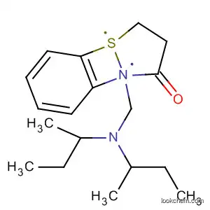 Molecular Structure of 91273-40-4 (1,2-Benzisothiazol-3(2H)-one, 2-[[bis(1-methylpropyl)amino]methyl]-)