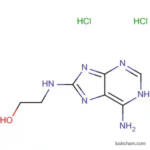 Molecular Structure of 91283-99-7 (Ethanol, 2-[(6-amino-1H-purin-8-yl)amino]-, dihydrochloride)