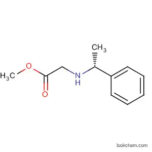 Molecular Structure of 91284-61-6 (Glycine, N-[(1R)-1-phenylethyl]-, methyl ester)