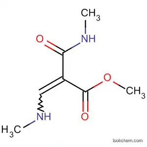 Molecular Structure of 91284-69-4 (2-Propenoic acid, 3-(methylamino)-2-[(methylamino)carbonyl]-, methyl
ester)
