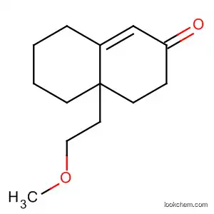 Molecular Structure of 91296-06-9 (2(3H)-Naphthalenone, 4,4a,5,6,7,8-hexahydro-4a-(2-methoxyethyl)-)