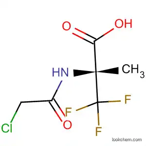 Molecular Structure of 91374-41-3 (L-Alanine, N-(chloroacetyl)-3,3,3-trifluoro-2-methyl-)