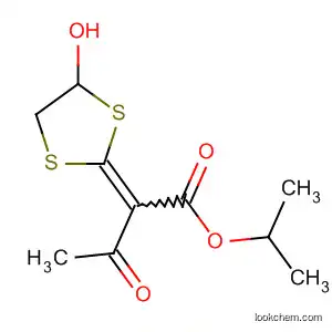 Molecular Structure of 91436-66-7 (Butanoic acid, 2-(4-hydroxy-1,3-dithiolan-2-ylidene)-3-oxo-,
1-methylethyl ester)