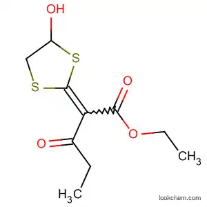 Molecular Structure of 91436-71-4 (Pentanoic acid, 2-(4-hydroxy-1,3-dithiolan-2-ylidene)-3-oxo-, ethyl ester)
