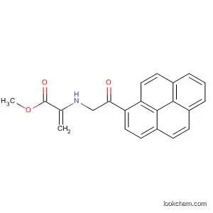Molecular Structure of 91442-20-5 (2-Propenoic acid, 2-[(1-pyrenylacetyl)amino]-, methyl ester)