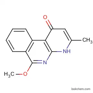 Molecular Structure of 91477-79-1 (Benzo[c][1,8]naphthyridin-1(4H)-one, 6-methoxy-3-methyl-)