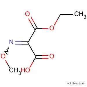 Molecular Structure of 91530-41-5 (Propanedioic acid, (methoxyimino)-, monoethyl ester)