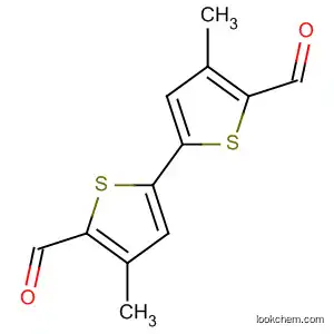 Molecular Structure of 91544-06-8 ([2,2'-Bithiophene]-5,5'-dicarboxaldehyde, 4,4'-dimethyl-)