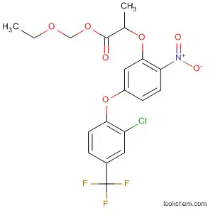 Molecular Structure of 91853-54-2 (Propanoic acid,
2-[5-[2-chloro-4-(trifluoromethyl)phenoxy]-2-nitrophenoxy]-, ethoxymethyl
ester)