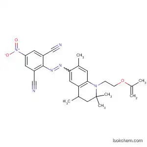 Molecular Structure of 91917-25-8 (1,3-Benzenedicarbonitrile,
5-nitro-2-[[1,2,3,4-tetrahydro-2,2,4,7-tetramethyl-1-[2-(2-propenyloxy)eth
yl]-6-quinolinyl]azo]-)